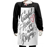 Gratitude Appreciation Kids Apron