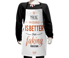 Mistakes and Perfections Kids Apron