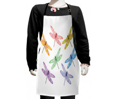 Fantasy Bugs Pattern Kids Apron