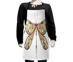 Colorful Bug Design Kids Apron