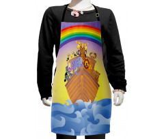 Animals Rainbow Ancient Kids Apron