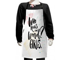 Inspirational Phrase Kids Apron