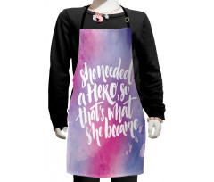 Theme Female Hero Kids Apron