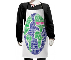 Equality Around World Kids Apron