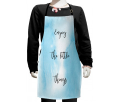 Watercolor Ombre Design Kids Apron