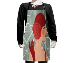 Lady with Bandana Kids Apron