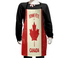 Happy Canada Concept Kids Apron