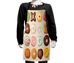 Delicious Glazed Pastries Kids Apron