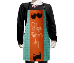 Mustache Bowtie Kids Apron