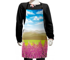 Branches with Mountain Kids Apron