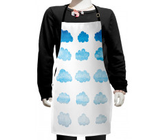 Blended Watercolor Style Kids Apron