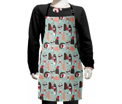 Valentines Day Animals Kids Apron