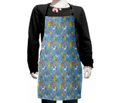 Spring Forest Fauna Kids Apron