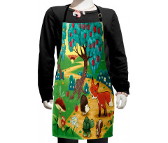 Woodland Happy Animals Kids Apron