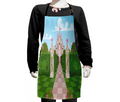 Ivy Covered Pillars Kids Apron