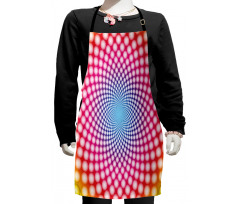 Modern Dots Design Kids Apron