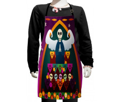 Angel Skull Altar Kids Apron