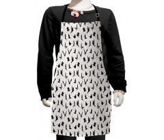 Crane and Pigeon Eagle Kids Apron