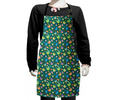 Childish Cartoon Fauna Kids Apron