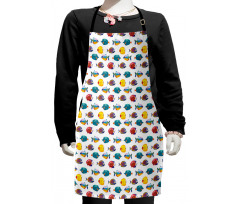 Colorful Tropical Species Kids Apron