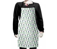 Botanical Print Plant Kids Apron