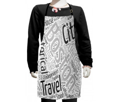 Worldcloud for Tourists Kids Apron