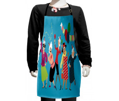 Mature Ladies Dance Kids Apron