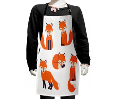 Simple Style Cartoon Animals Kids Apron