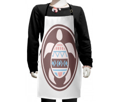 Tribal Animal Pattern Kids Apron