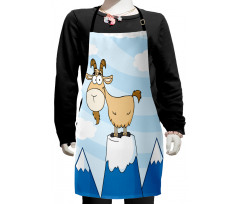 Doodle Goat Mountain Pick Kids Apron