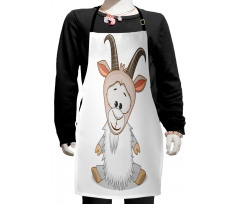 Baby Ibex Cheerful Mood Kids Apron