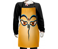 Ancient Figure with Eyes Kids Apron