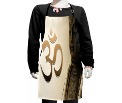 East Asian Ancient Zen Form Kids Apron