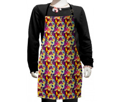 Oak Leaves with Nuts Kids Apron