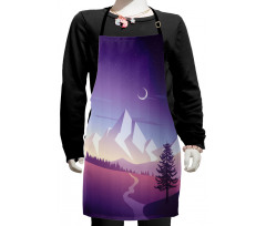 Mountain Scenery Kids Apron