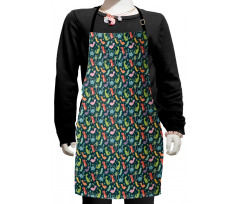 Colorful Jungle Kids Apron