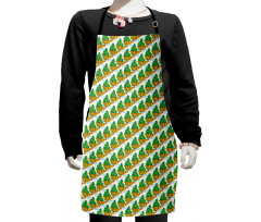 Animal Family Bushes Kids Apron