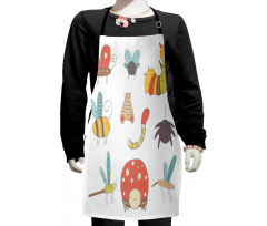 Nursery Doodle Bugs Kids Apron