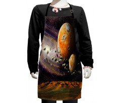 Universe Space Planets Kids Apron