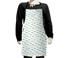 Watercolor Crocodiles Kids Apron