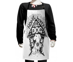 Home is Where the Dog is Kids Apron