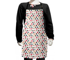 Various Yummy Graphic Rolls Kids Apron