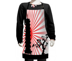 Shinto Building and Tree Kids Apron