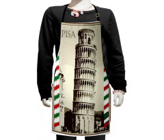 Vintage Famous Italian Tower Kids Apron