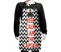 Keep Calm I am Captain Kids Apron