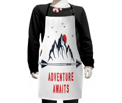 Mountains and Moon Kids Apron