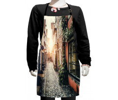 Old Town at Sunset Picture Kids Apron