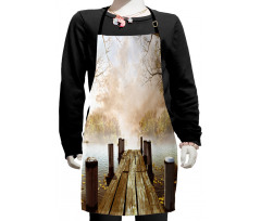 Fall Lake in Forest Kids Apron