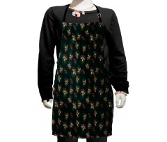 Night at Woodland Insects Kids Apron
