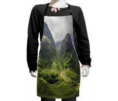 Glencoe Highlands Clouds Kids Apron